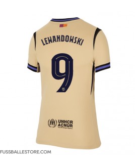 Günstige Barcelona Robert Lewandowski #9 Auswärtstrikot Damen 2025-26 Kurzarm